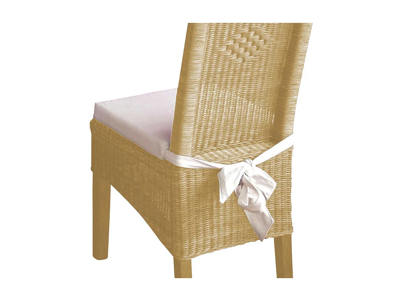 Rattanstuhl Set in Beige Esszimmer (2er Set)