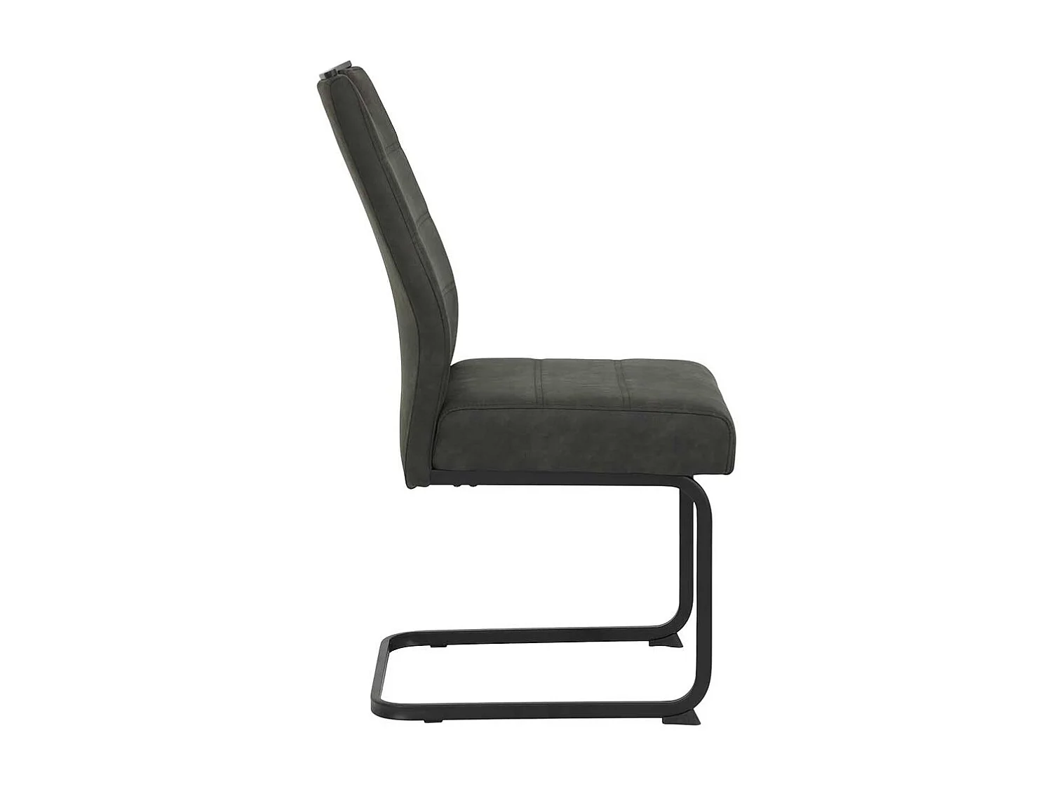 Freischwinger in Anthrazit und Schwarz Griff in der Lehne (Set)