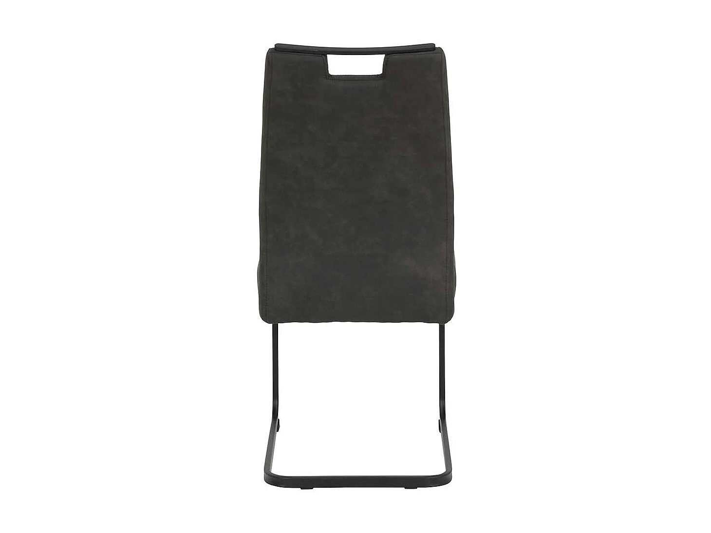 Freischwinger in Anthrazit und Schwarz Griff in der Lehne (Set)