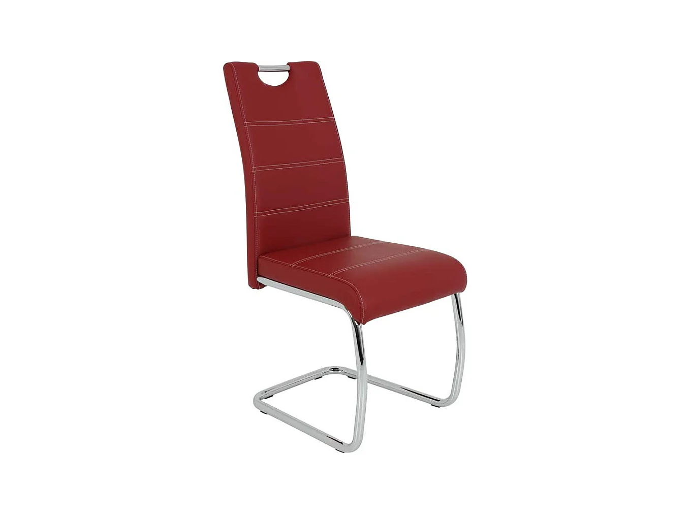 Freischwinger Set in Rot Metall (Set)