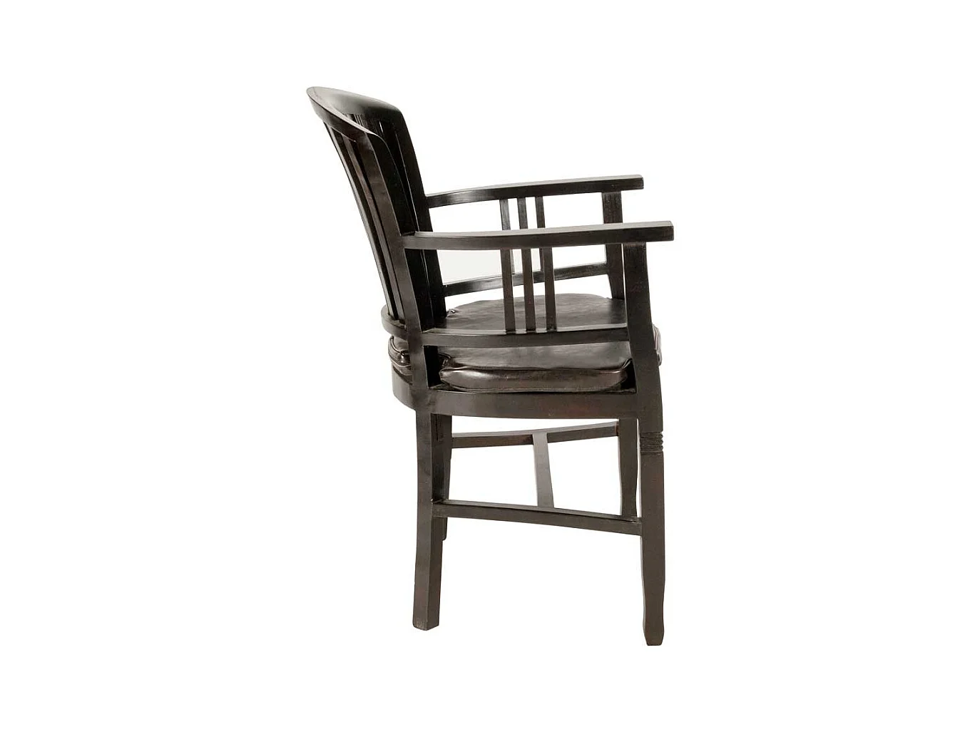 Kolonial Stuhl mit Armlehnen Akazie Massivholz