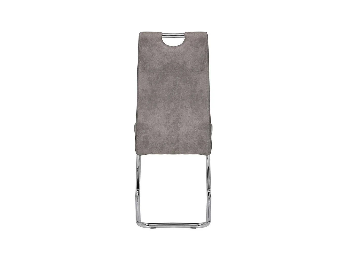Schwingstühle in Grau Microfaser 45 cm Sitztiefe (Set)