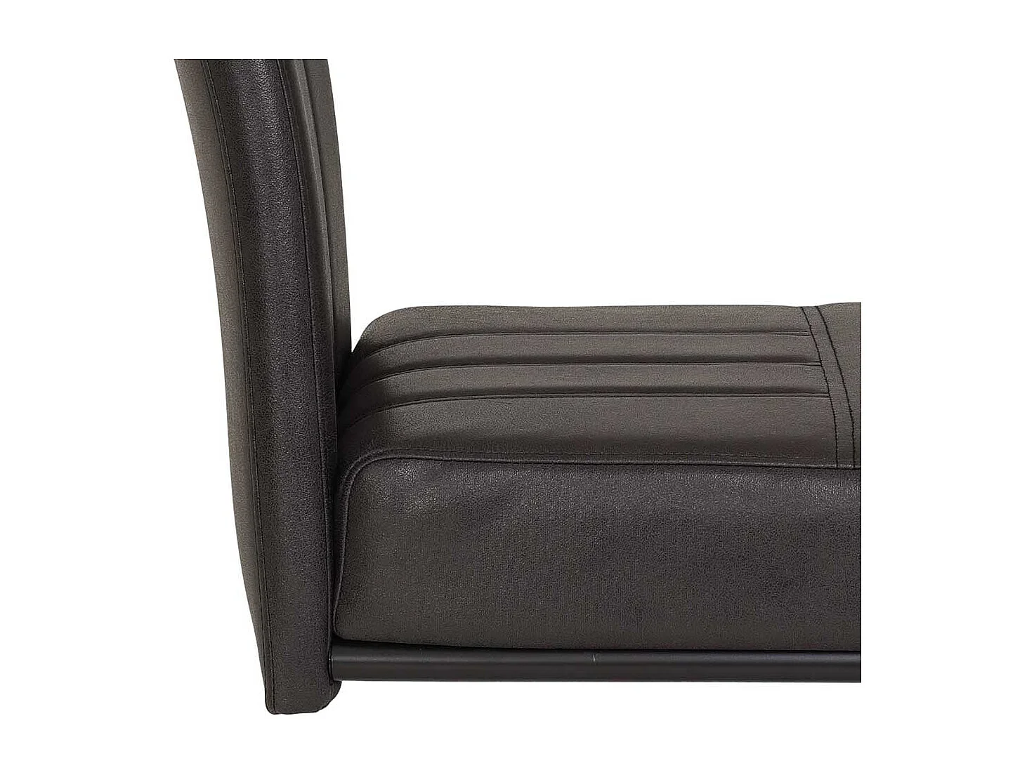 Esszimmer Freischwinger in Anthrazit Microfaser Metallgestell (Set)