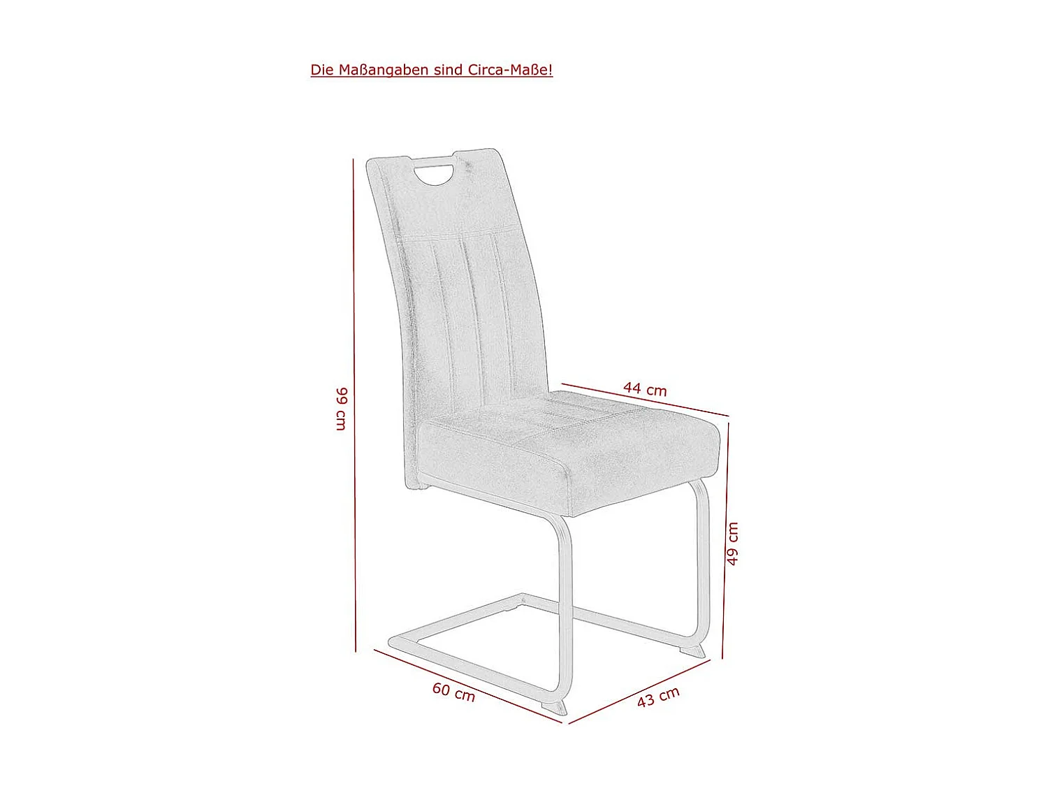 Esszimmer Freischwinger in Anthrazit Microfaser Metallgestell (Set)
