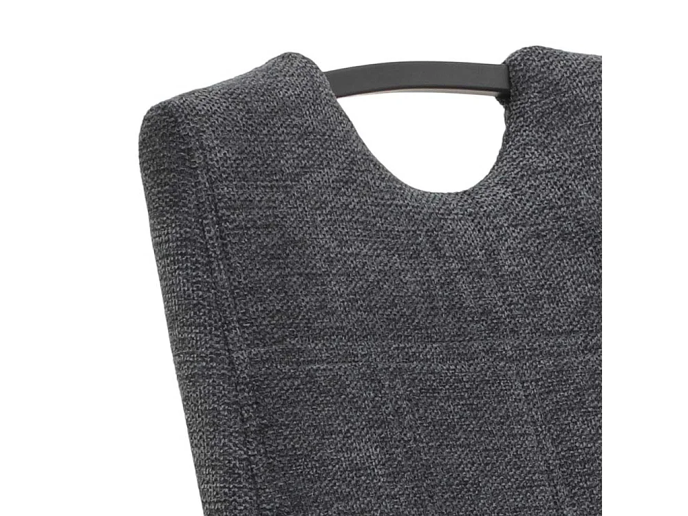 Freischwingerstuhl in Dunkelgrau Anthrazit (Set)