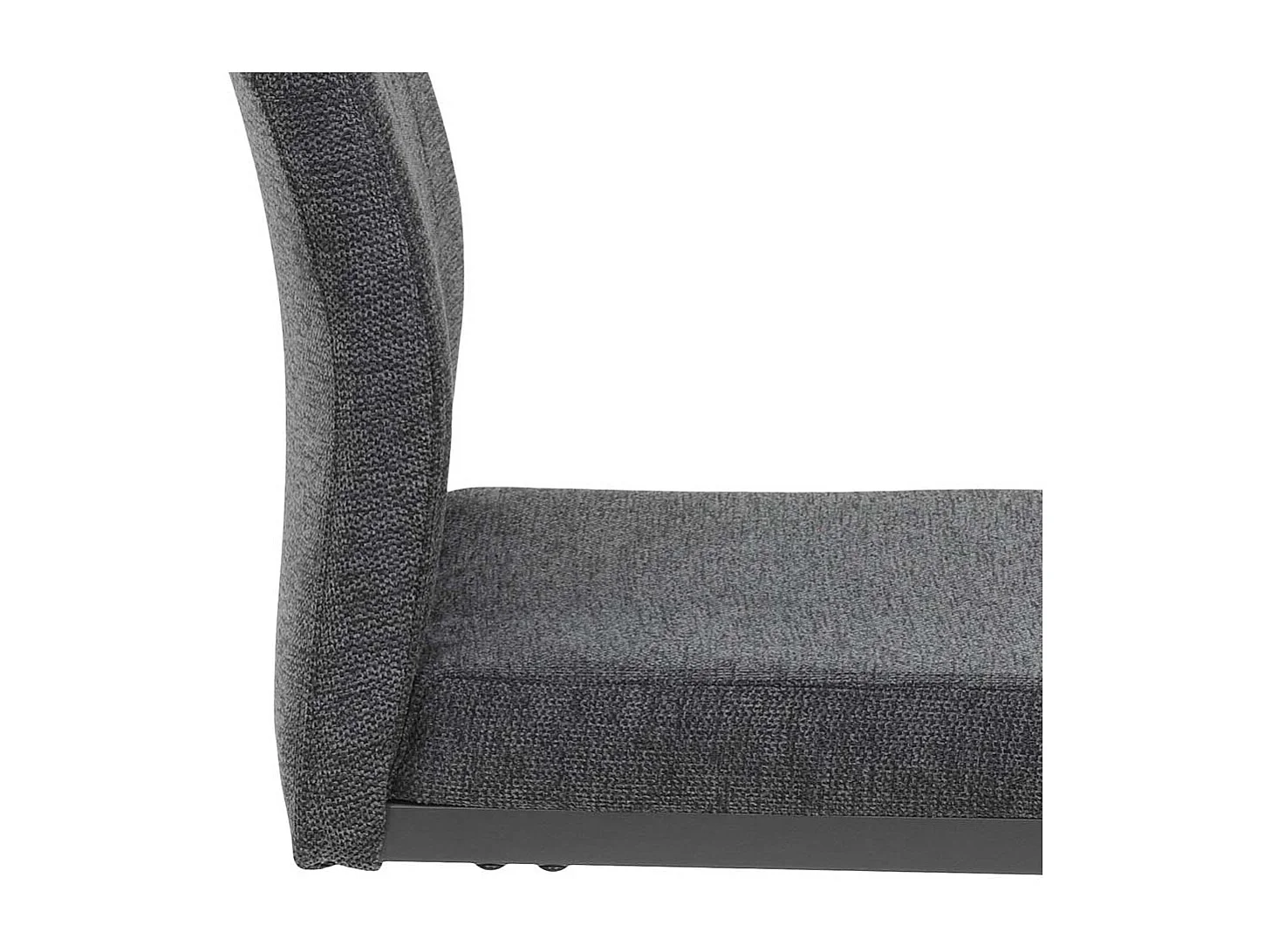 Freischwingerstuhl in Dunkelgrau Anthrazit (Set)