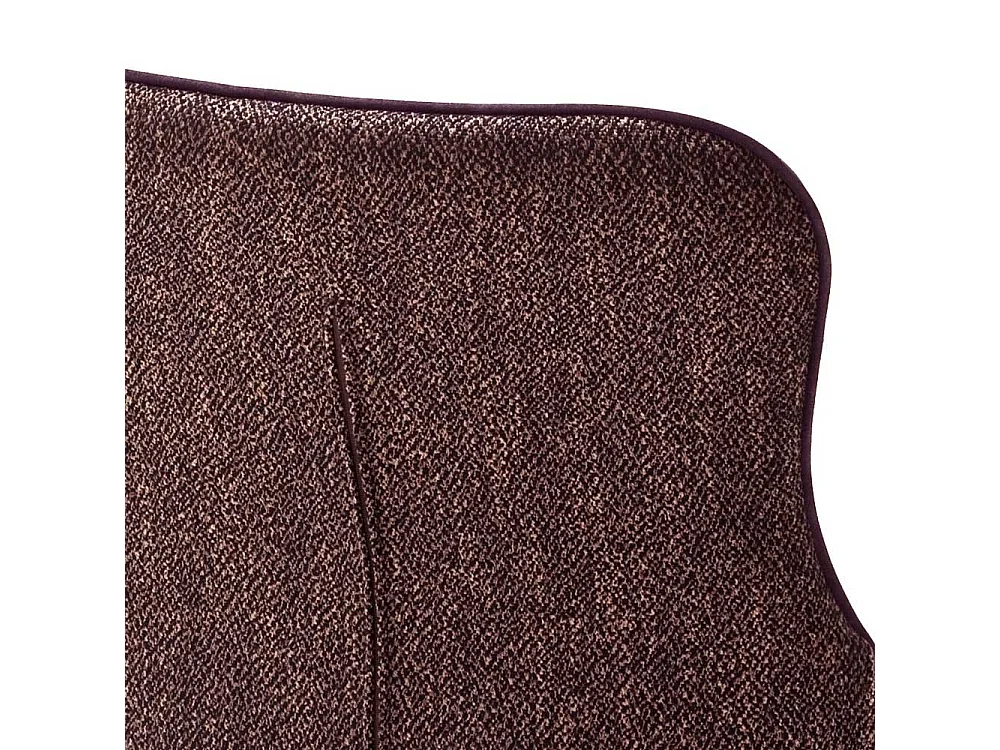 Esszimmer Polsterst�hle in Dunkelrot Stoff Edelstahl (2er Set)