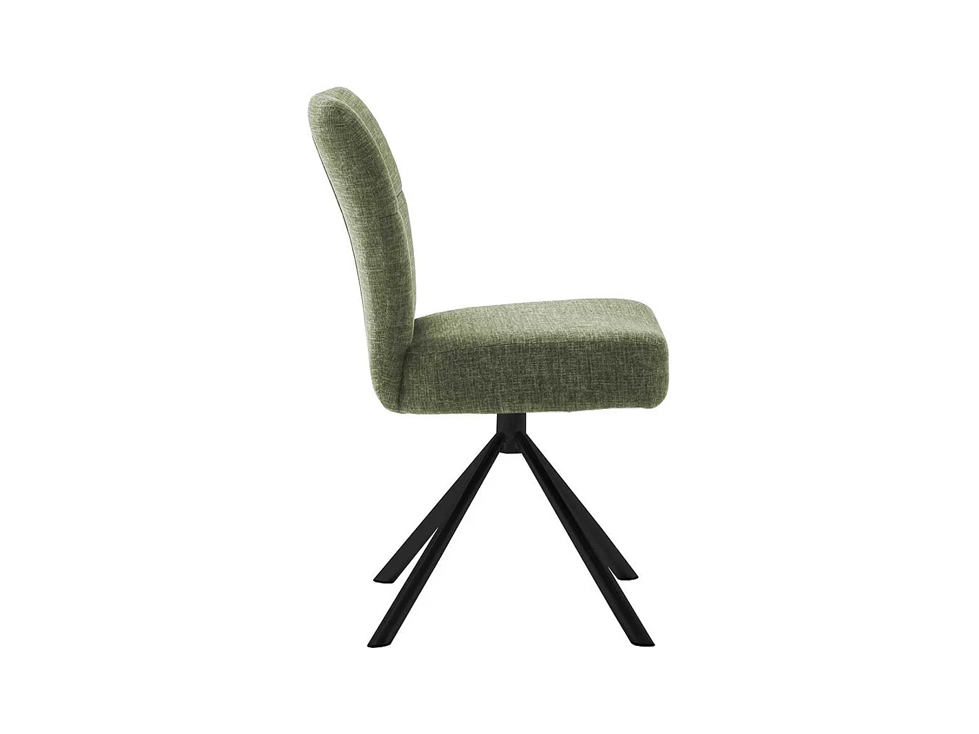 Drehbare Esszimmerstühle in Oliv Grün Schwarz (2er Set)
