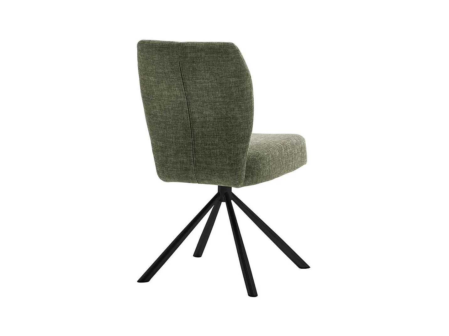 Drehbare Esszimmerstühle in Oliv Grün Schwarz (2er Set)