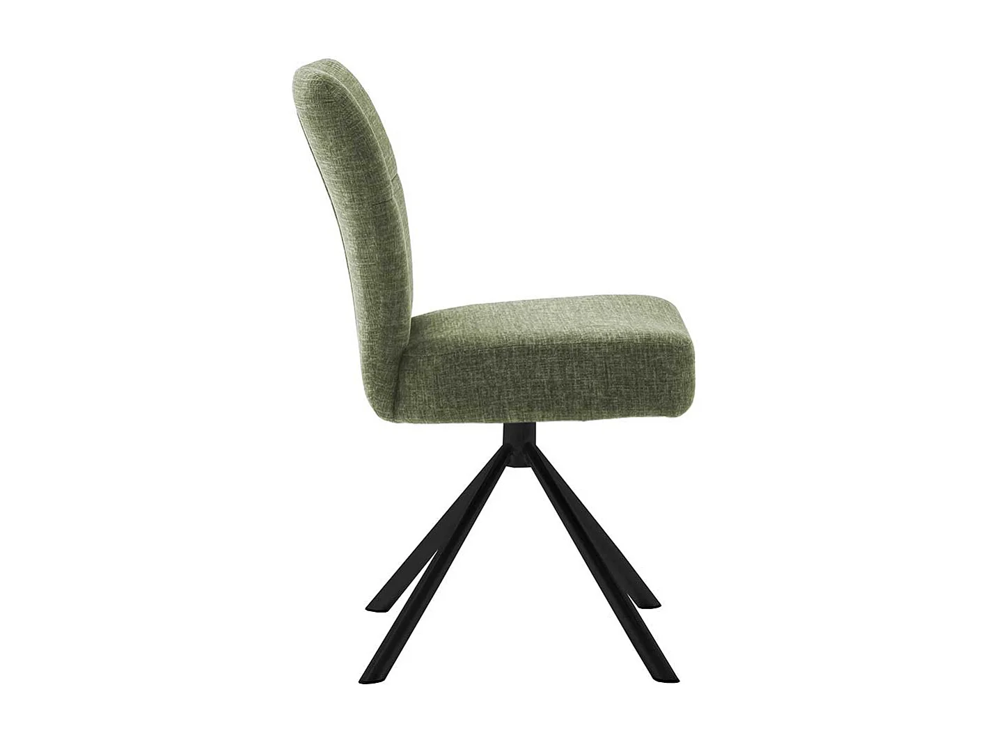 Drehbare Esszimmerstühle in Oliv Grün Schwarz (2er Set)