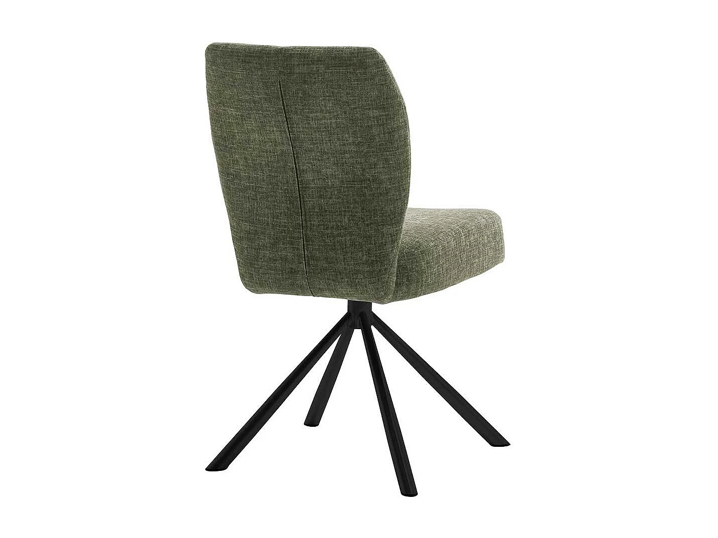 Drehbare Esszimmerstühle in Oliv Grün Schwarz (2er Set)