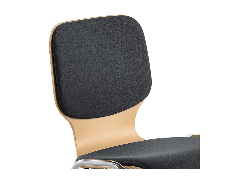 Moderner Stapelstuhl mit Gestell aus Metall 53 cm breit