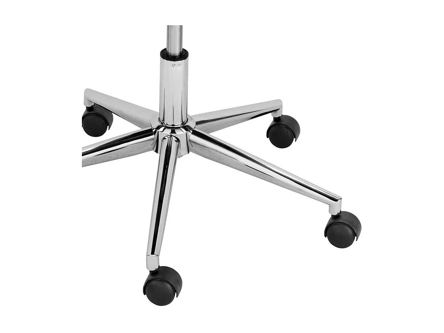 Schwarzer Computerstuhl aus Samt Gestell aus Metall