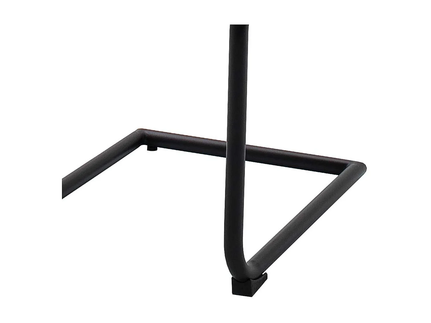 Microfaser Freischwinger in Anthrazit modern (4er Set)