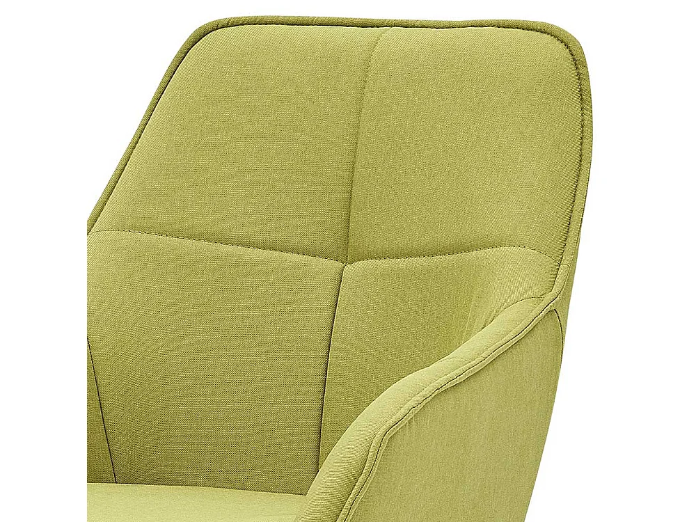 Esszimmer Armlehner in Hellgrün und Schwarz Gestell aus Metall