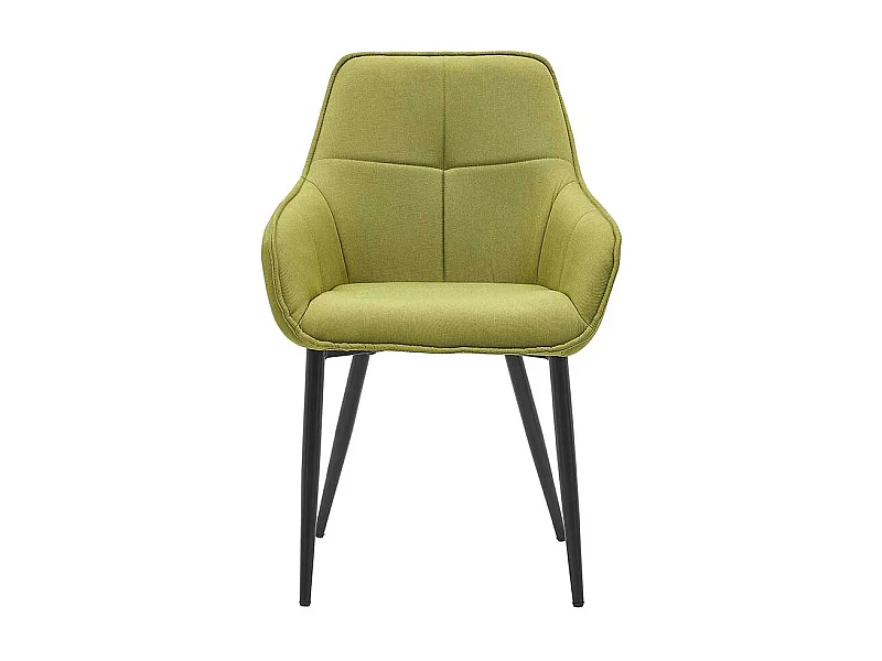 Esszimmer Armlehner in Hellgrün und Schwarz Gestell aus Metall