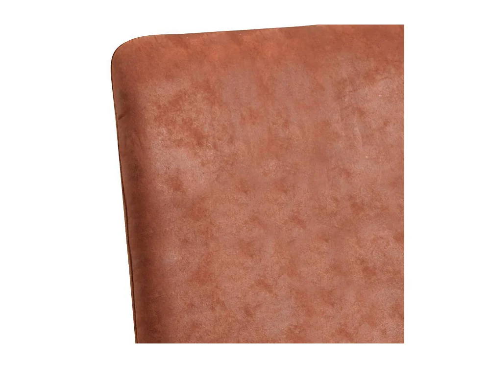 Esstisch Stühle Polsterstuhl in Cognac Braun mit Gestell aus Metall (2er Set)