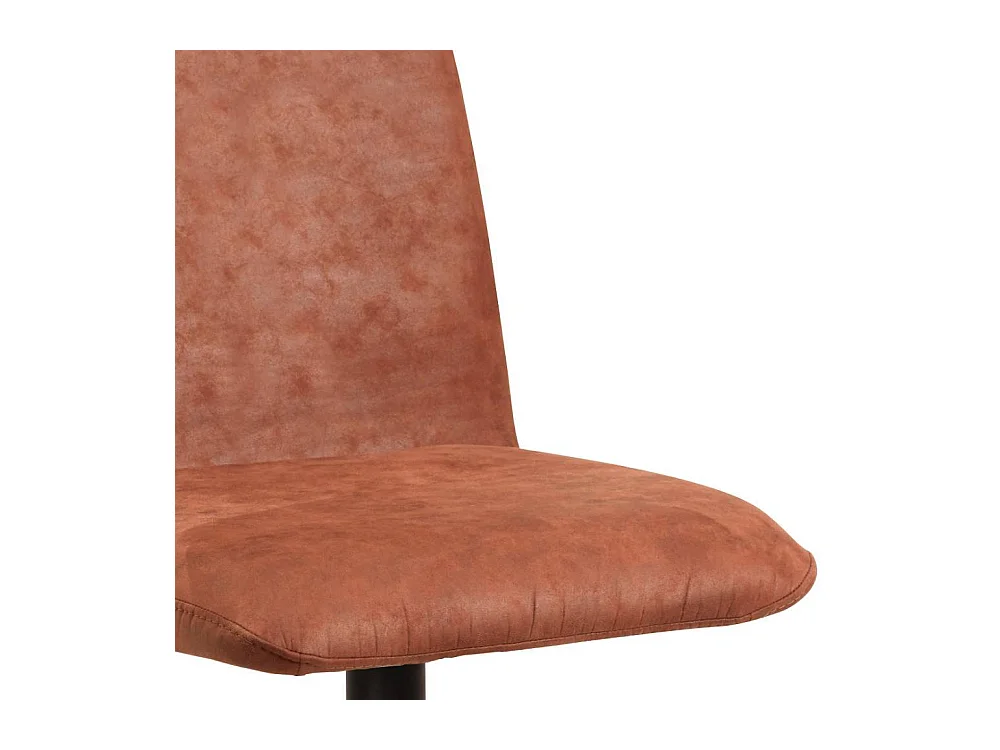 Esstisch Stühle Polsterstuhl in Cognac Braun mit Gestell aus Metall (2er Set)