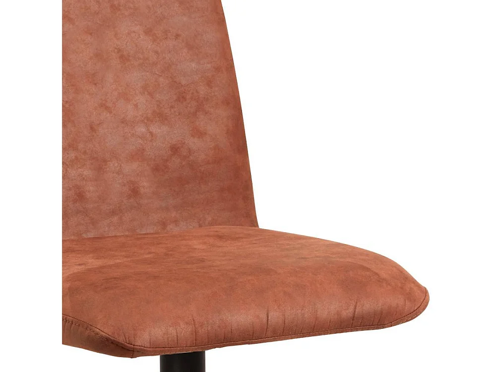 Esstisch Stühle Polsterstuhl in Cognac Braun mit Gestell aus Metall (2er Set)