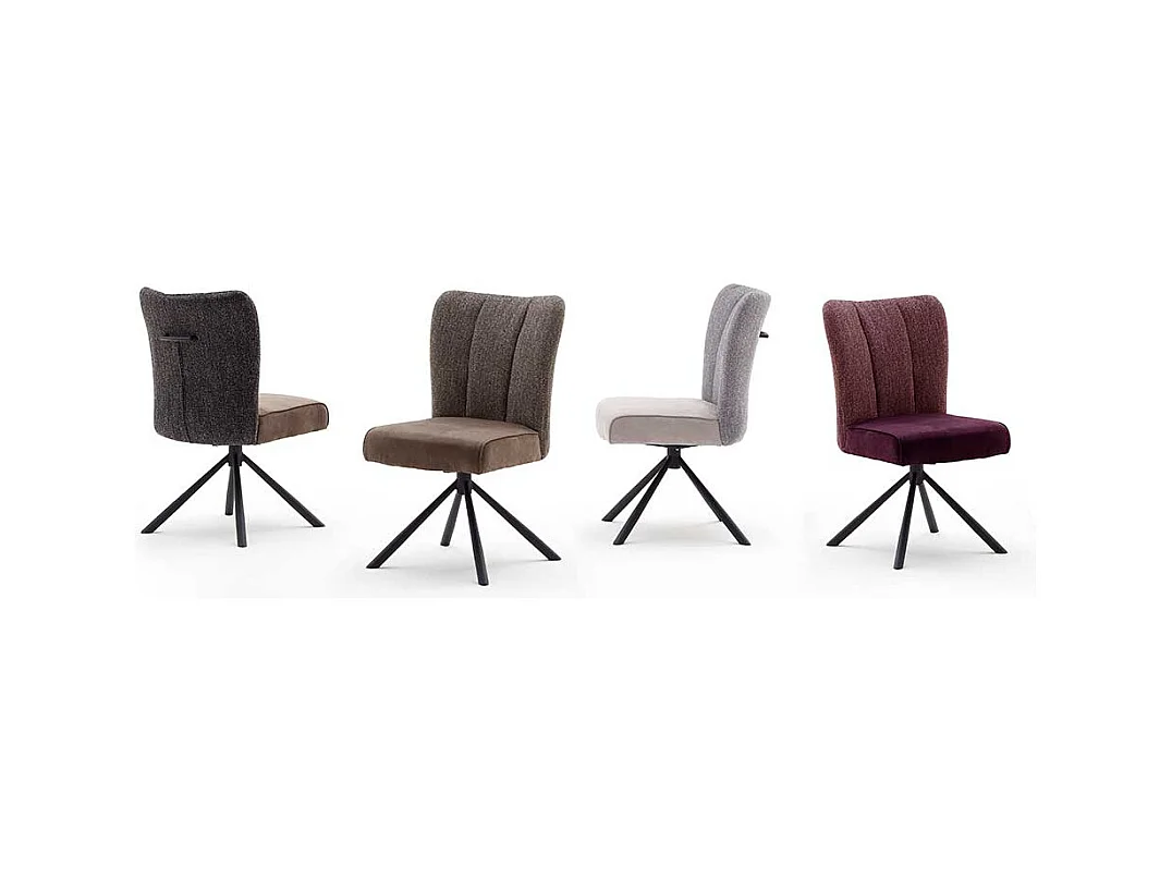Design Esszimmerst�hle in Dunkelrot hoher Lehne (2er Set)