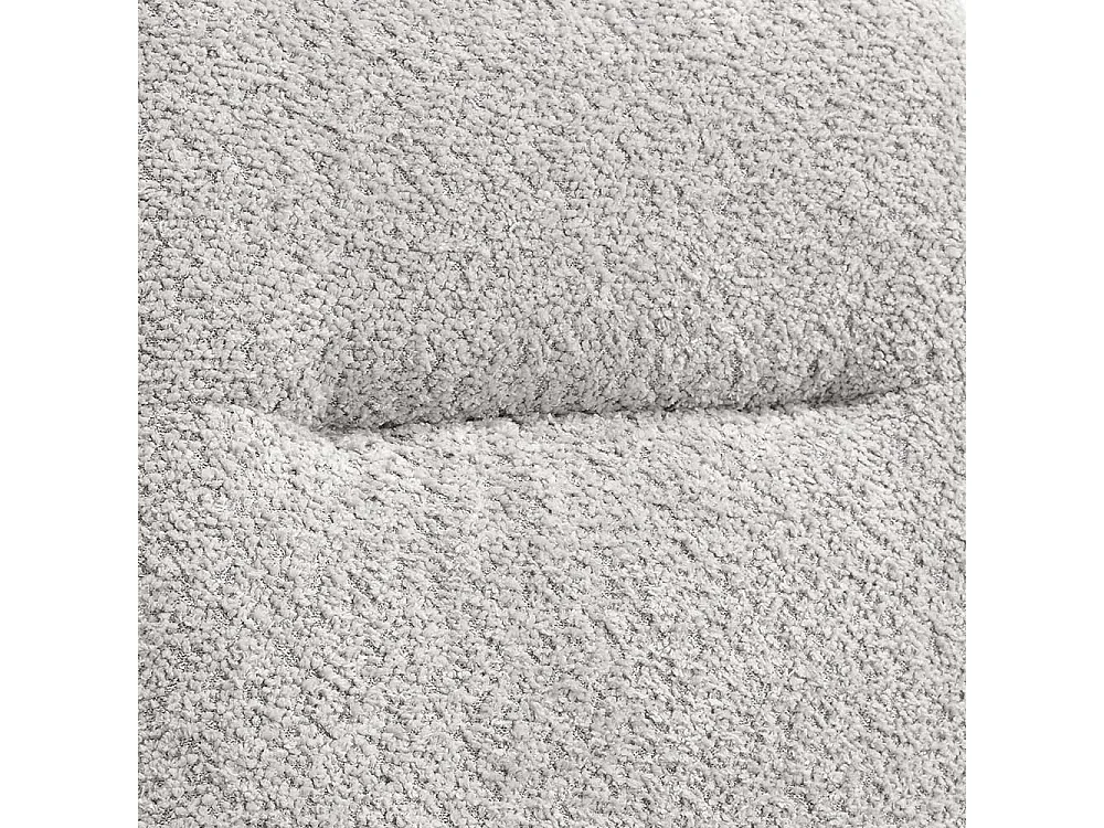 Stuhl Set mit Drehgestell in Grau und Schwarz Boucle und Metall (2er Set)