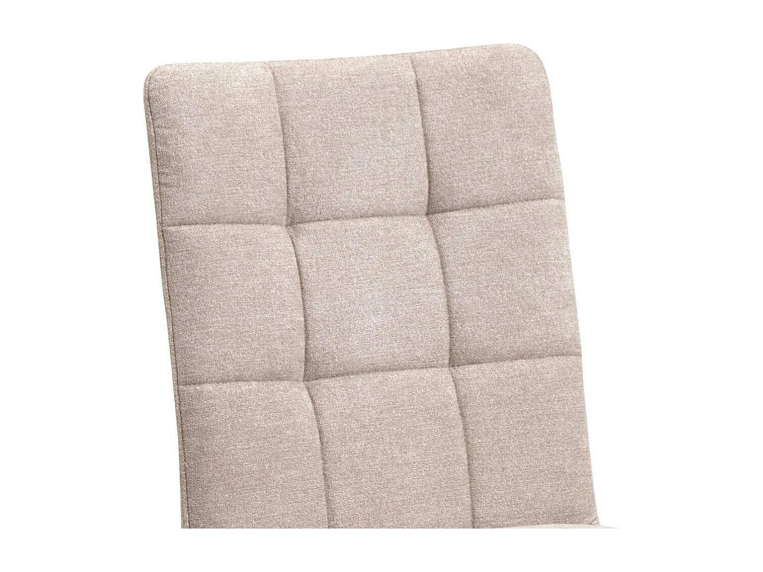 Polsterstuhl Küchenstuhl mit Gestell aus Metall und aufwendigen Steppungen (2er Set)