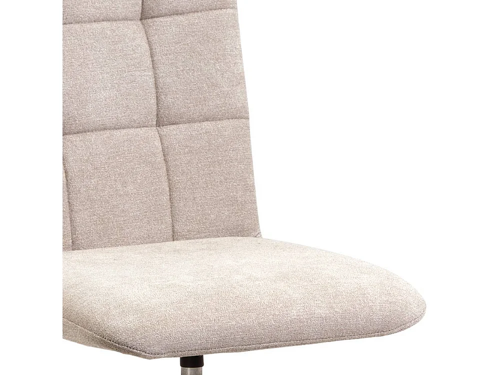 Polsterstuhl Küchenstuhl mit Gestell aus Metall und aufwendigen Steppungen (2er Set)