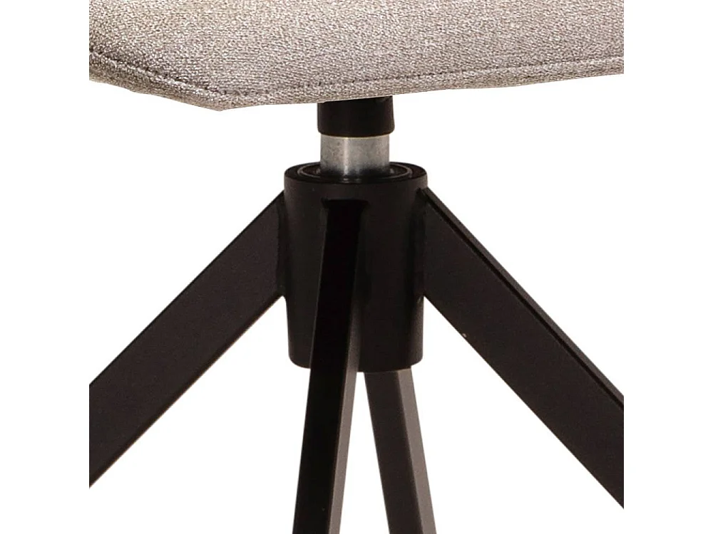 Polsterstuhl Küchenstuhl mit Gestell aus Metall und aufwendigen Steppungen (2er Set)