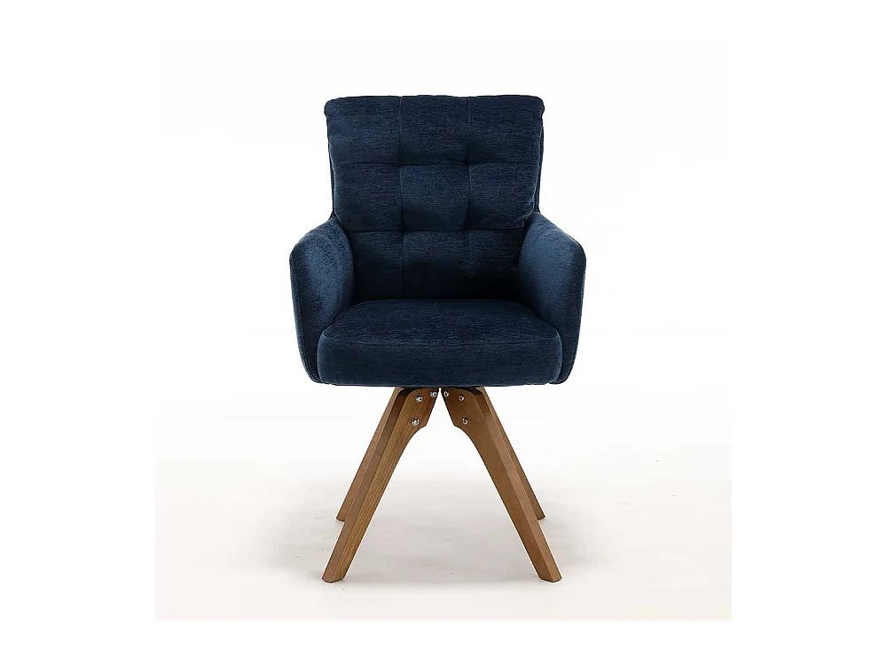 Polsterstuhl Esszimmerstuhl drehbar mit Armlehnen (2er Set)