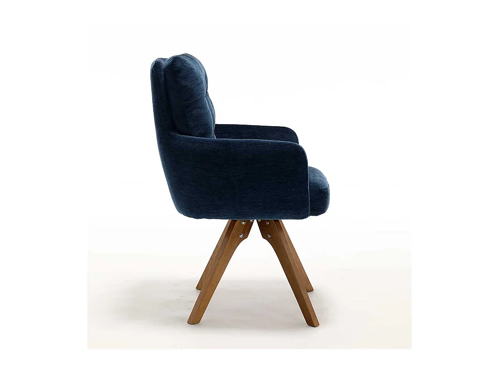 Polsterstuhl Esszimmerstuhl drehbar mit Armlehnen (2er Set)