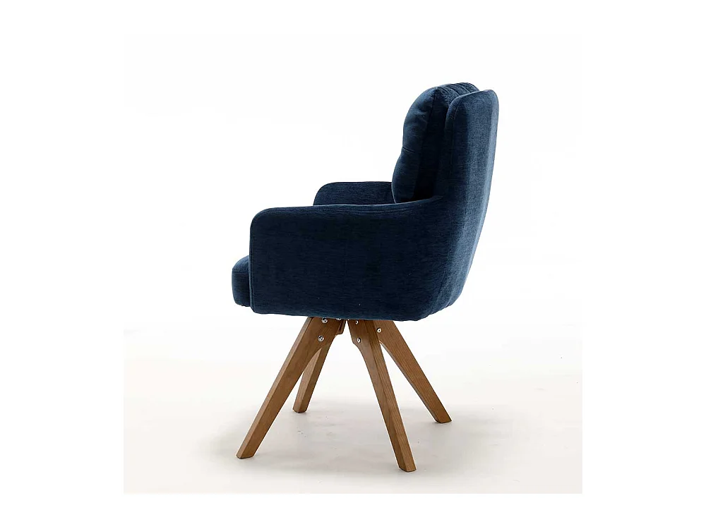 Polsterstuhl Esszimmerstuhl drehbar mit Armlehnen (2er Set)