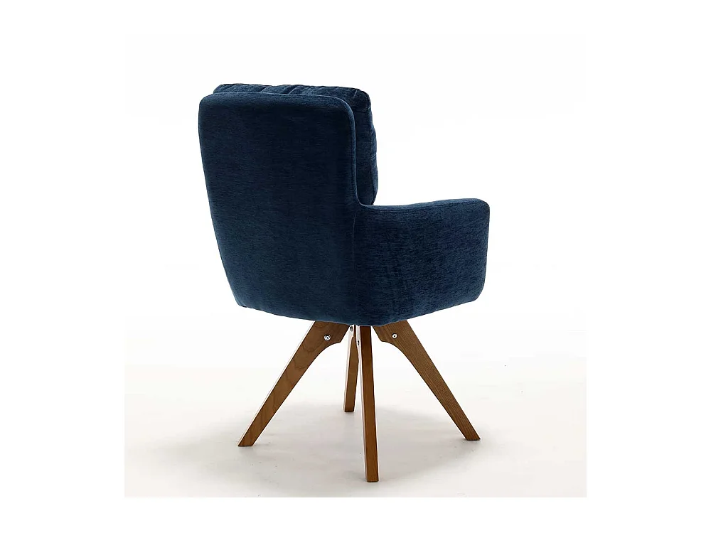 Polsterstuhl Esszimmerstuhl drehbar mit Armlehnen (2er Set)