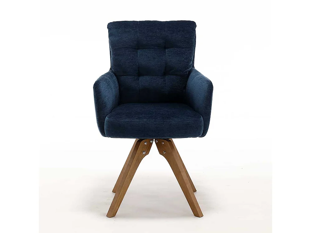 Polsterstuhl Esszimmerstuhl drehbar mit Armlehnen (2er Set)