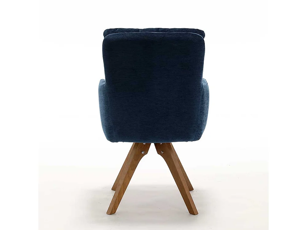 Polsterstuhl Esszimmerstuhl drehbar mit Armlehnen (2er Set)