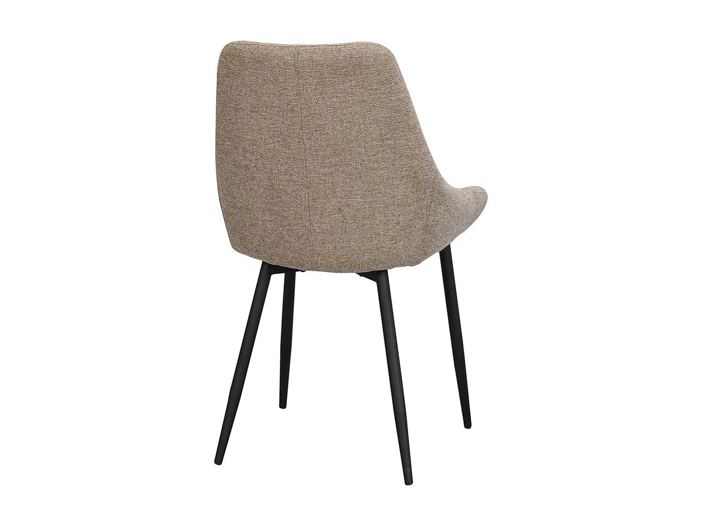 Polsterstühle Esszimmer in Beige und Schwarz Gestell aus Metall (2er Set)