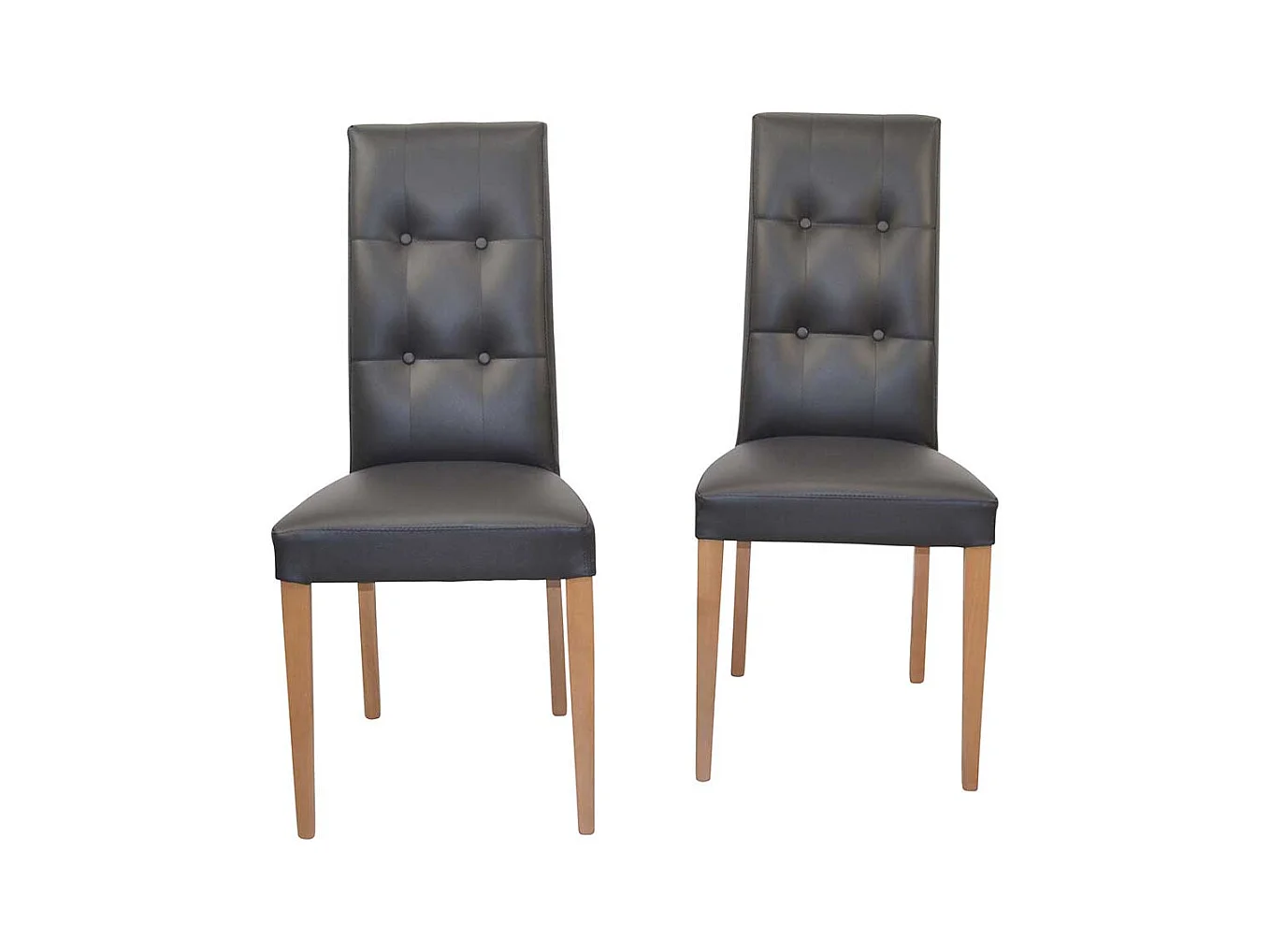 Esstischstühle Hochlehner in Schwarz Eichefarben (2er Set)