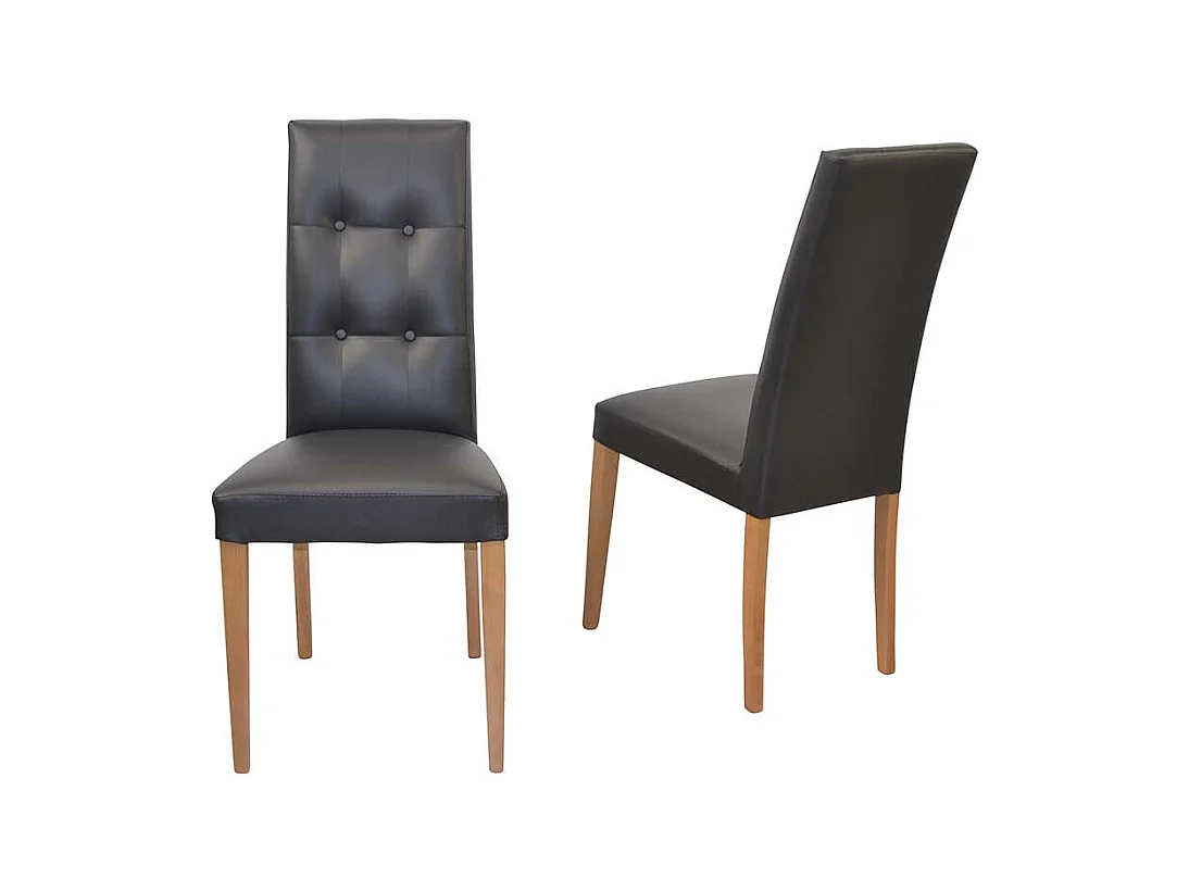 Esstischstühle Hochlehner in Schwarz Eichefarben (2er Set)
