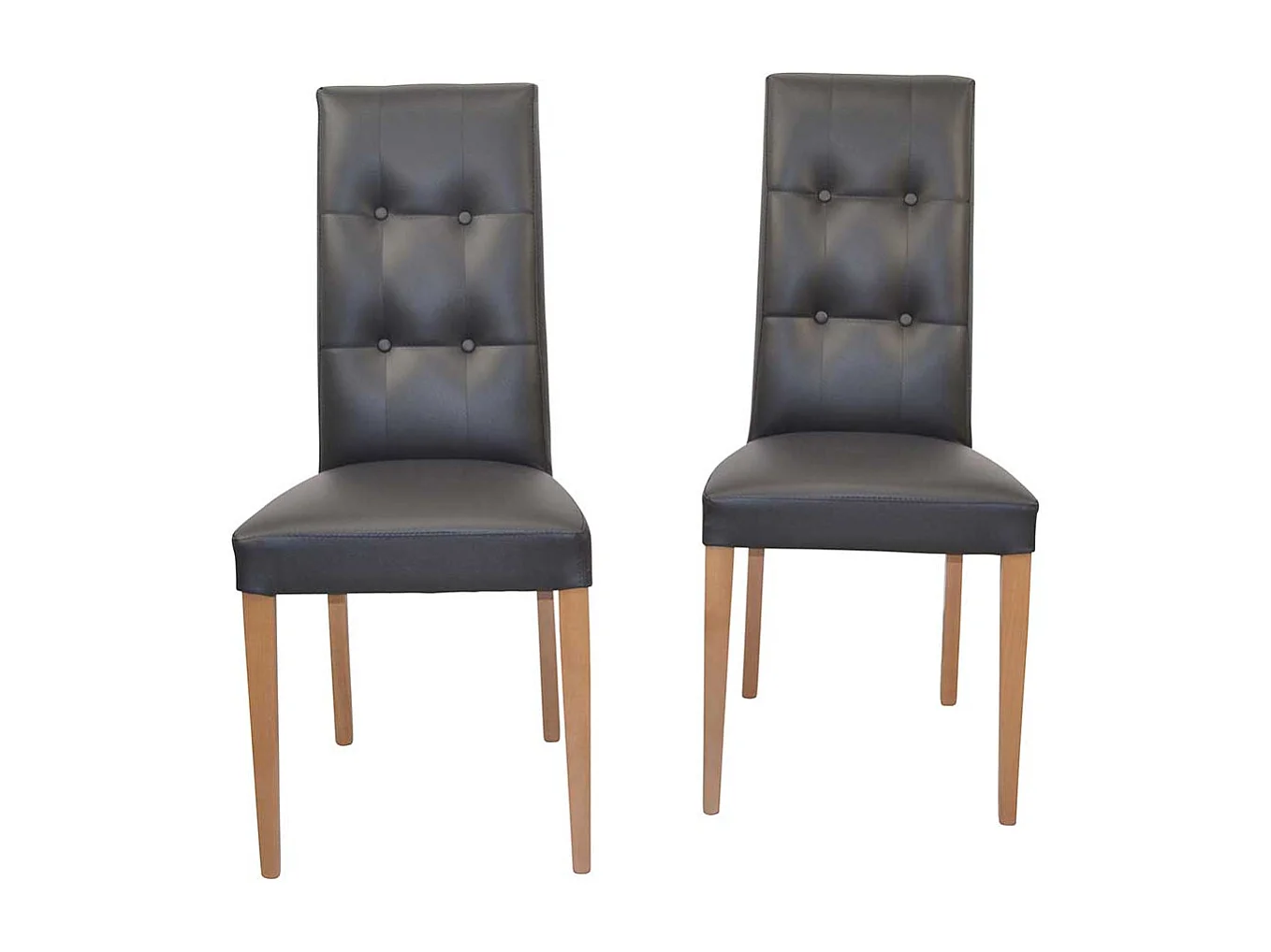 Esstischstühle Hochlehner in Schwarz Eichefarben (2er Set)