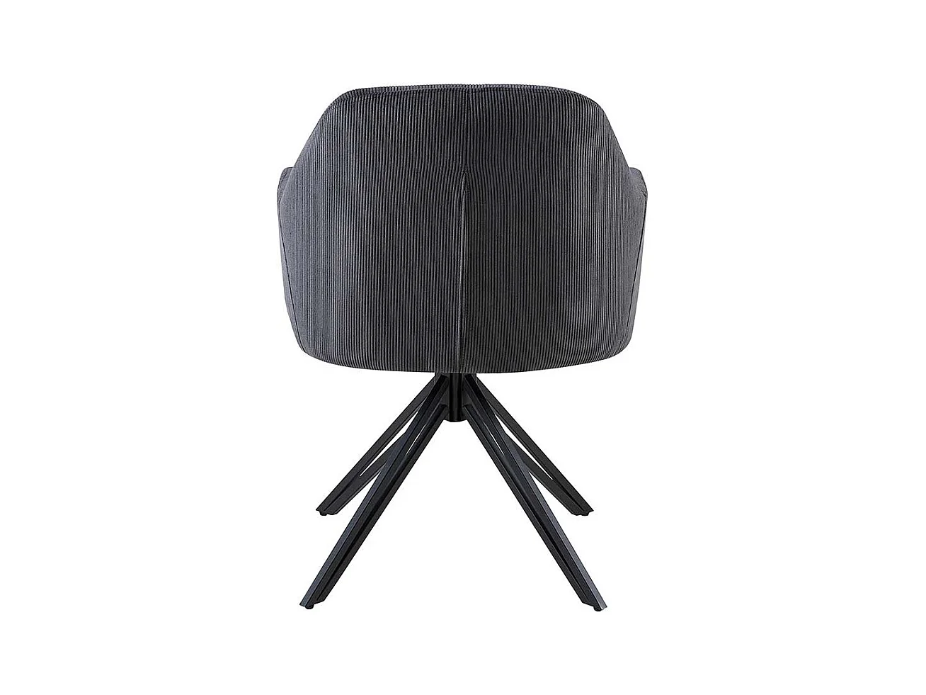 2 Stühle drehbar mit Armlehnen Gestell aus Metall (2er Set)