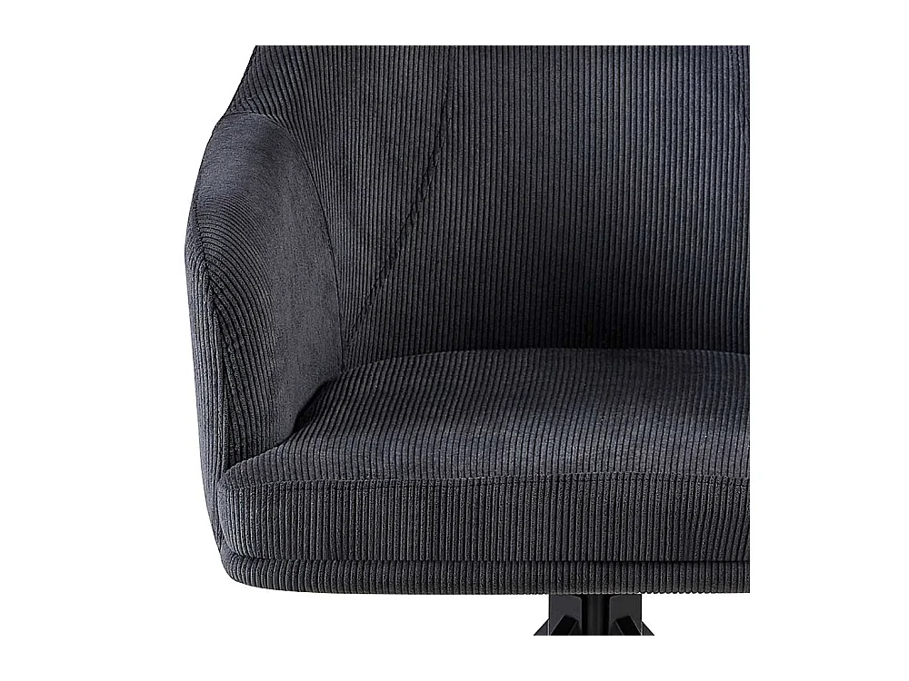 2 Stühle drehbar mit Armlehnen Gestell aus Metall (2er Set)