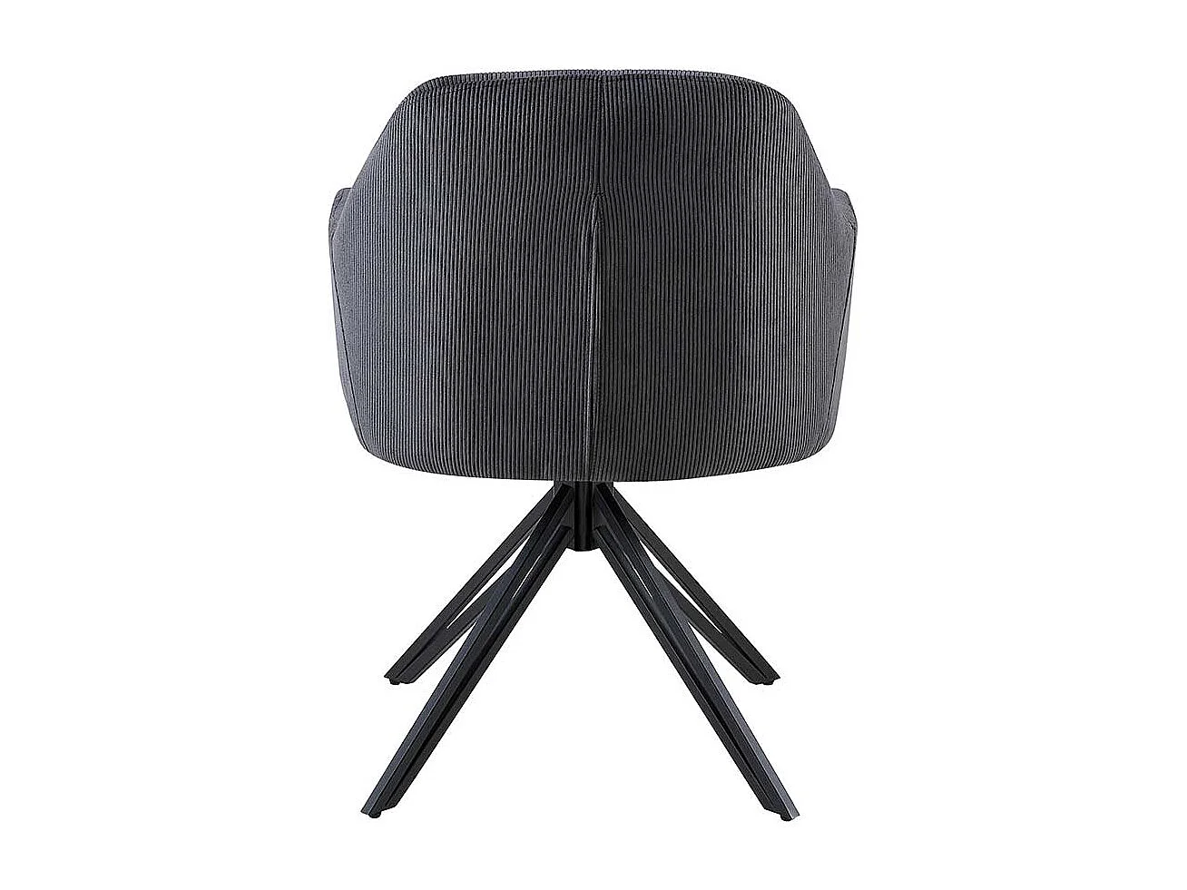 2 Stühle drehbar mit Armlehnen Gestell aus Metall (2er Set)