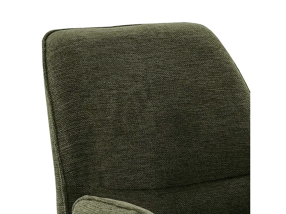 Esszimmerarmlehnstuhl Oliv aus Chenillegewebe Edelstahl (2er Set)