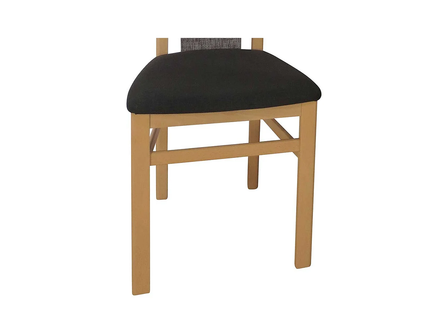 Esszimmerstuhl aus Buche Massivholz Braun Stoff (2er Set)