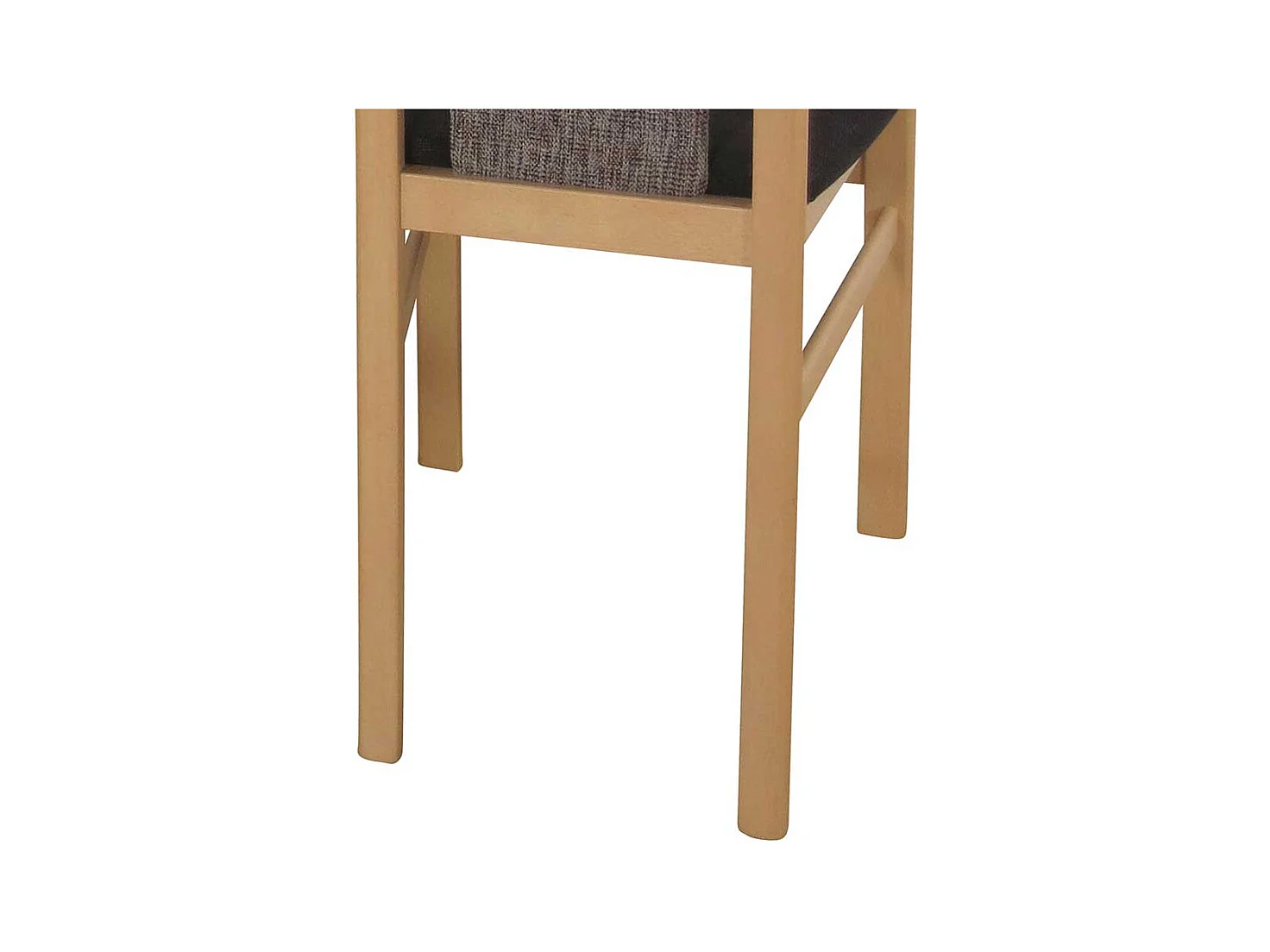 Esszimmerstuhl aus Buche Massivholz Braun Stoff (2er Set)