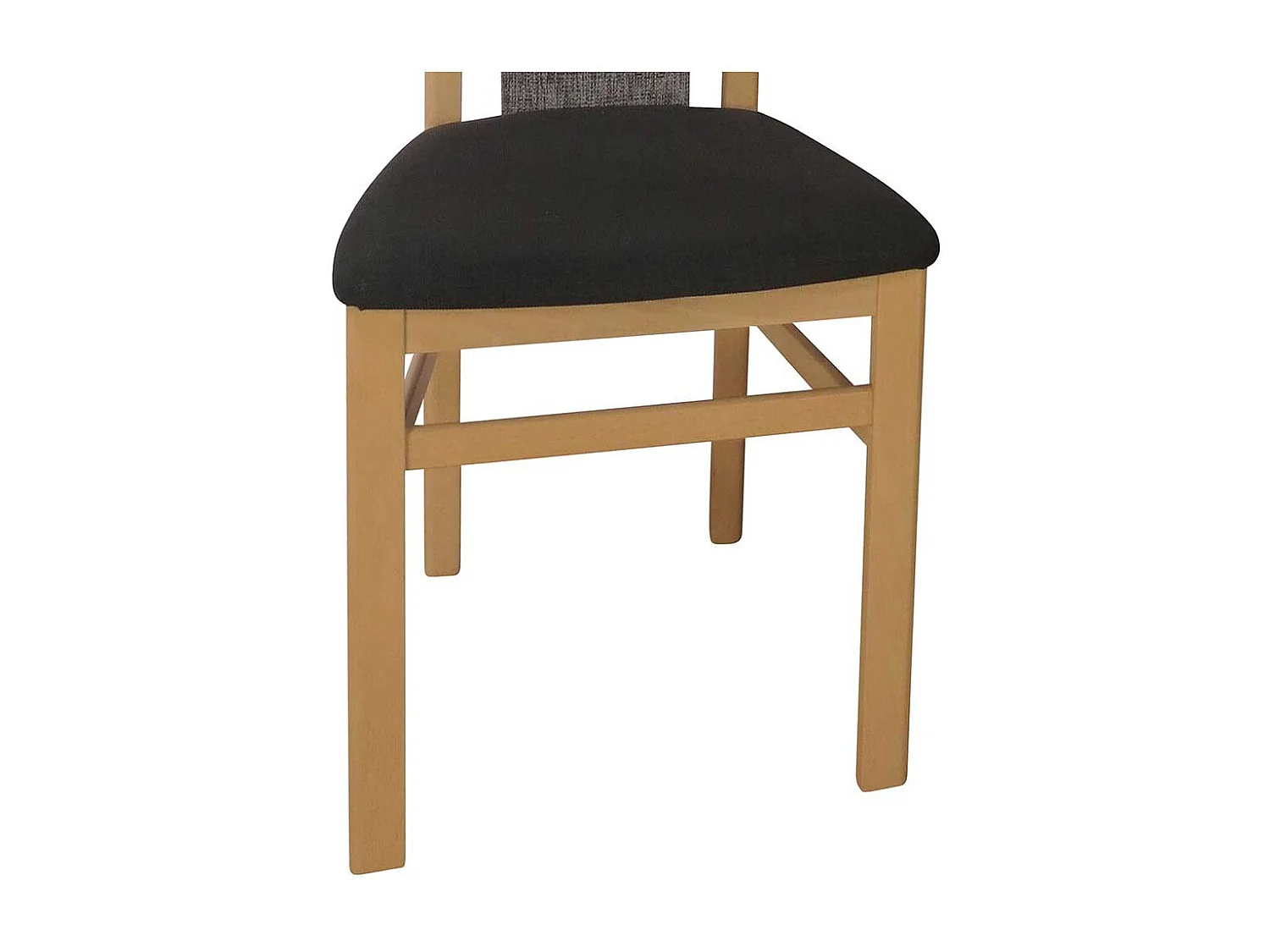 Esszimmerstuhl aus Buche Massivholz Braun Stoff (2er Set)