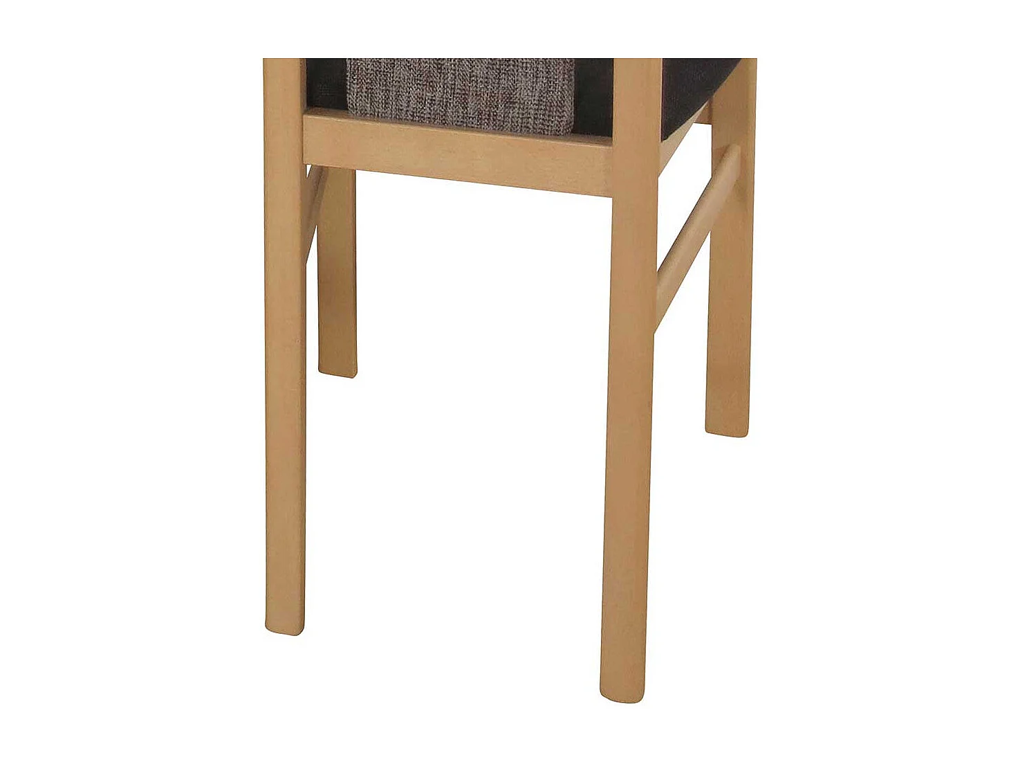 Esszimmerstuhl aus Buche Massivholz Braun Stoff (2er Set)