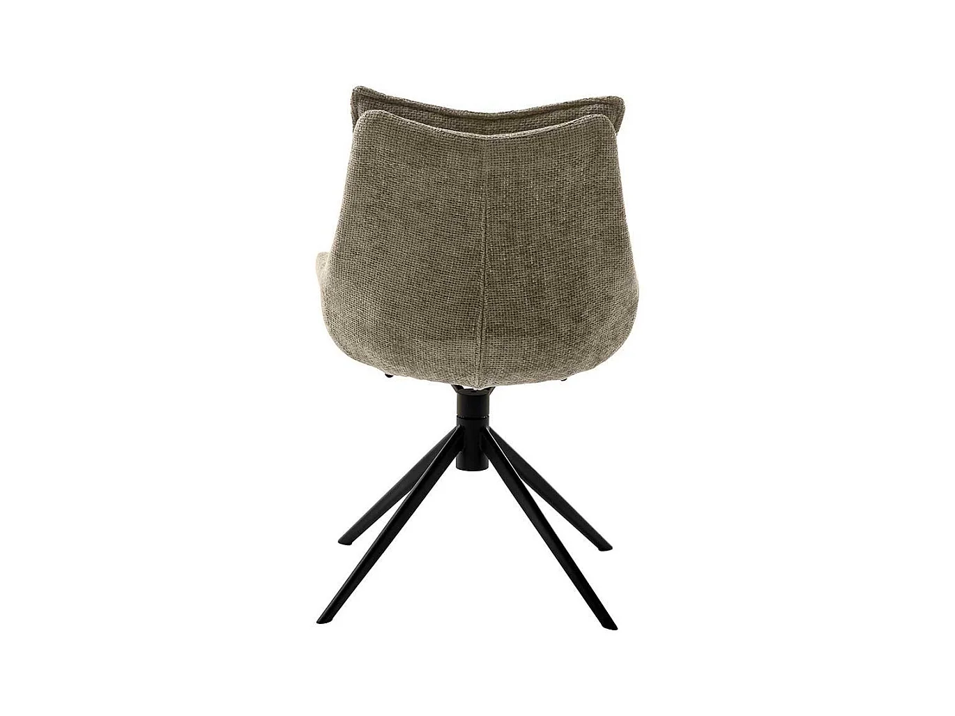 Polsterstuhl in Taupe Gestell aus Metall (2er Set)