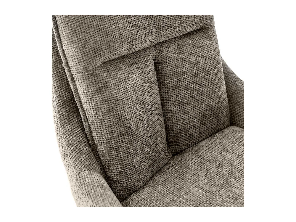 Polsterstuhl in Taupe Gestell aus Metall (2er Set)