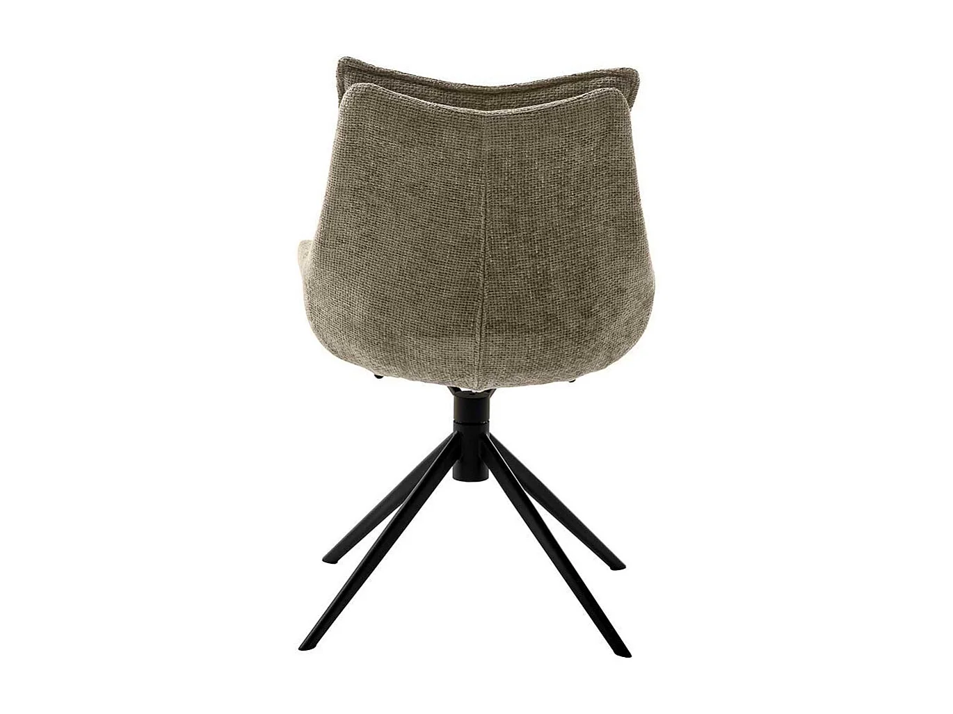 Polsterstuhl in Taupe Gestell aus Metall (2er Set)