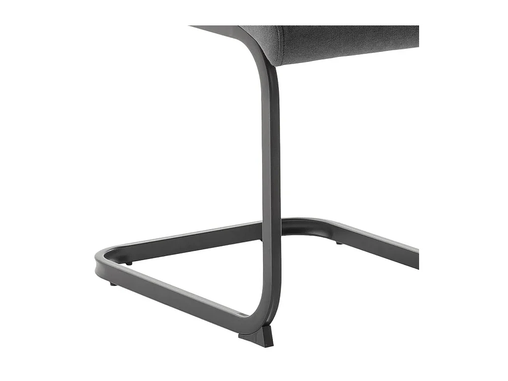 K�chenstuhl Freischwingerstuhl in Anthrazit 96 cm hoch (4er Set)